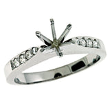 14 KT Rounds Shape White Gold Engagement Ring