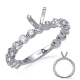 14 KT Rounds Shape White Gold Gold Engagement Ring
