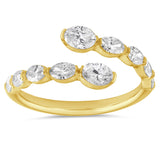 14 KT Oval Shape Yellow Gold Diamond Ring
