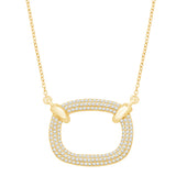 14 KT Rounds Shape Yellow Gold Diamond Necklace