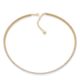 14 KT Rounds Shape Yellow Gold Diamond Necklace