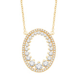 14 KT Rounds Shape Yellow Gold Diamond Necklace