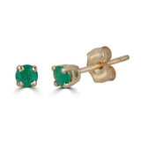 Gold Colored Stone Earring