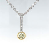 Gold Colored Stone Necklace