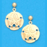 Sand Dollars On Post Dangles