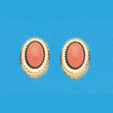 Coral With Goldtone Surround