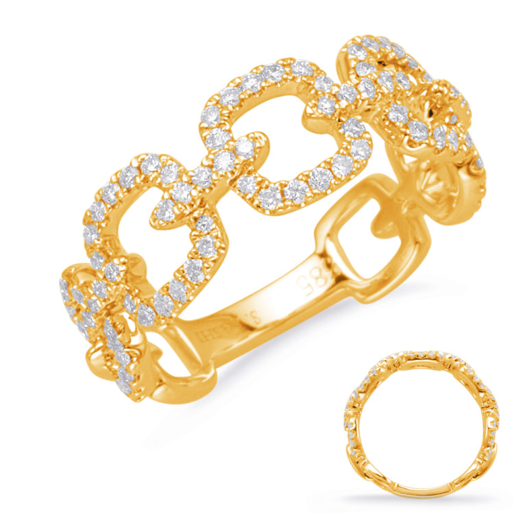 Yellow Gold Diamond Fashion Ring