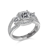 14K W/G 1.09 CT PC DIA RG - 1 CT PC CTR-GH/SI2***