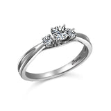 14K W/G - .12CT SEMI ENG RG- FOR A .25CT RD CTR -  GH/SI2****