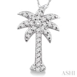 Palm Tree Diamond Fashion Pendant