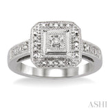 Silver Diamond Fashion Ring