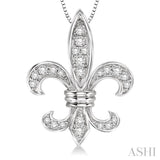 Diamond Fleur De Lis Pendant