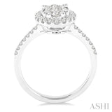 Oval Shape Lovebright Bridal Diamond Engagement Ring