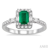 Gemstone & Diamond Ring