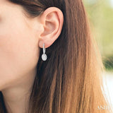 Oval Shape Lovebright Diamond Earrings