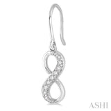 Infinity Shape Diamond Earrings