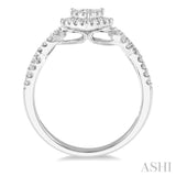 Pear Shape Lovebright Bridal Diamond Engagement Ring