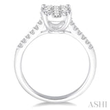 Oval Shape Lovebright Bridal Diamond Engagement Ring