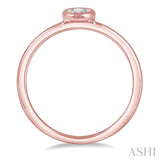 Oval Shape Light Weight Diamond Promise Ring