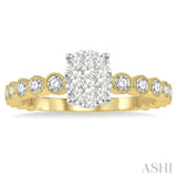 Oval Shape Lovebright Diamond Ring