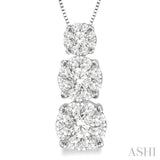 Past Present & Future Lovebright Diamond Pendant