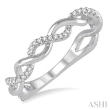 Twisted Light Weight Diamond Fashion Ring