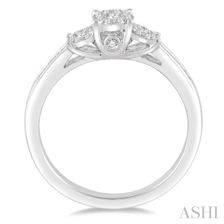 Past Present & Future Lovebright Bridal Diamond Engagement Ring