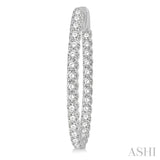 Diamond Hoop Earrings