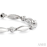 Boat Shape Diamond Bracelet