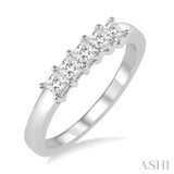 5 Stones Diamond Wedding Band