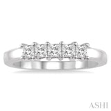 5 Stones Diamond Wedding Band