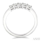 5 Stones Diamond Wedding Band