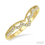Light Weight Diamond Chevron Ring