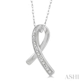 Diamond Ribbon Fashion Pendant