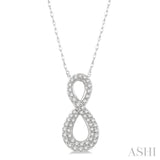 Diamond Infinity Shape Pendant