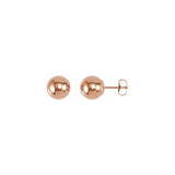 Ball Earrings With Bright Finish