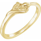 14K Yellow The Unblossomed Rose® Ring Size 7