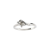 14K White The Unblossomed Rose® Ring Size 5