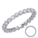 14 Kt White Gold Eternity Bands