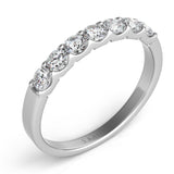 14 Kt White Gold Prong Set Bands