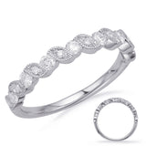 14 Kt White Gold Stackables Bands