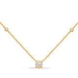 14 Kt Yellow Gold Diamond Necklaces