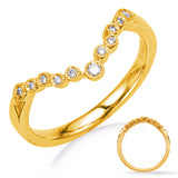 14 Kt Yellow Gold Curved Bands