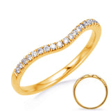 14 Kt Yellow Gold Curved Bands