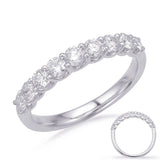 14 Kt White Gold Prong Set Bands