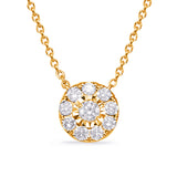 14 Kt Yellow & White Gold Diamond Necklaces