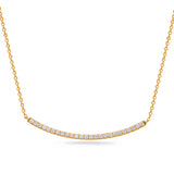 14 Kt Yellow Gold Diamond Necklaces