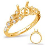 14 Kt Yellow Gold Vintage Engagement Rings