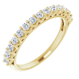 14K Yellow 1/2 CTW Lab-Grown Diamond Anniversary Band