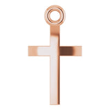 14K Rose Cross 18